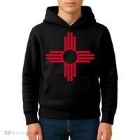 New Mexico State Flag Zia Sun Symbol Kids Hoodie thumb 4