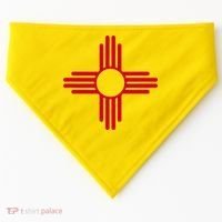 New Mexico State Flag Zia Sun Symbol USA-Made Doggie Bandana thumb 0