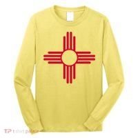 New Mexico State Flag Zia Sun Symbol Long Sleeve Shirt thumb 0