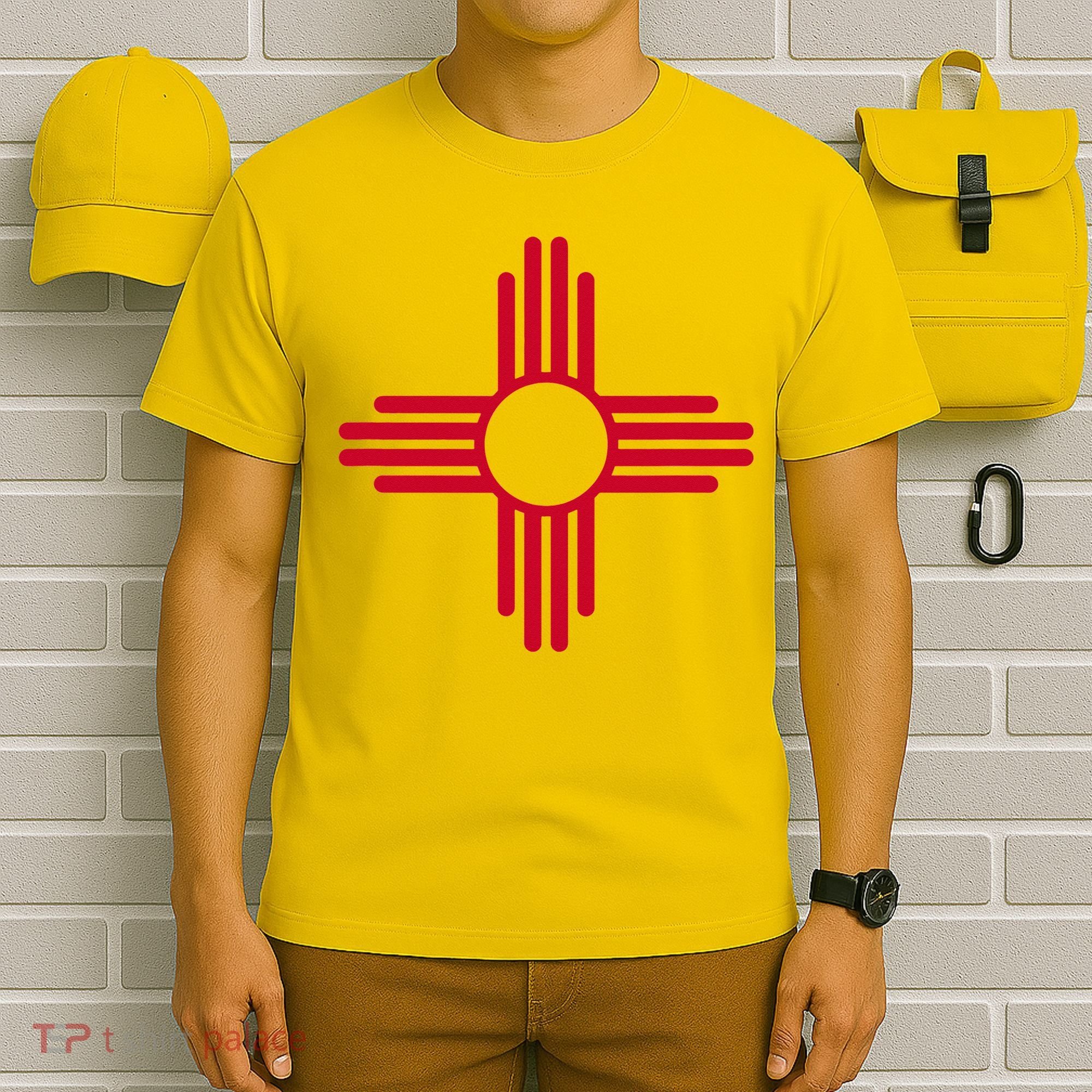 New Mexico State Flag Zia Sun Symbol T-Shirt