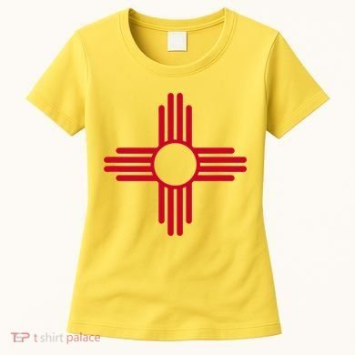 New Mexico State Flag Zia Sun Symbol Women's T-Shirt