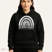 No More Silence End Gun Violence Awareness Day Wear Orange Hoodie thumb 5