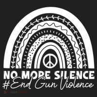 No More Silence End Gun Violence Awareness Day Wear Orange Beanie thumb 2