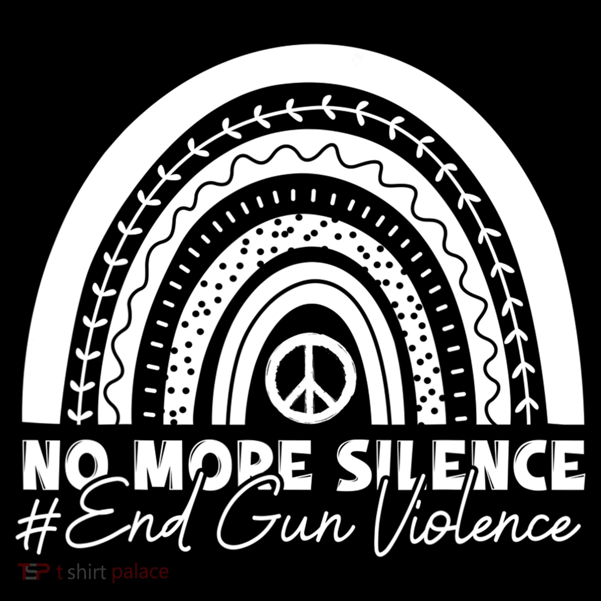 No More Silence End Gun Violence Awareness Day Wear Orange Women's Hoodie