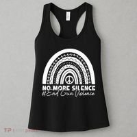 No More Silence End Gun Violence Awareness Day Wear Orange Women's Tank Top thumb 3