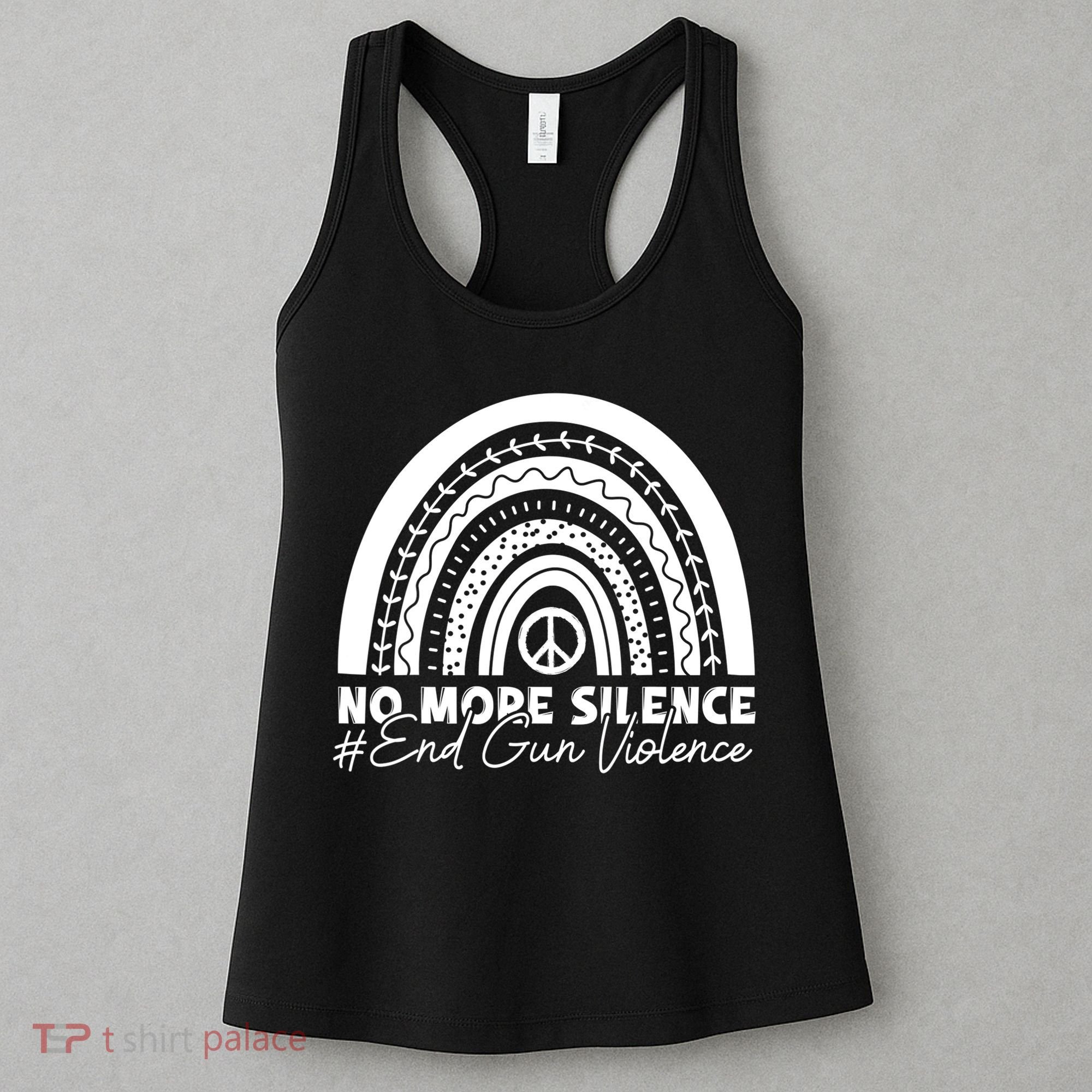 No More Silence End Gun Violence Awareness Day Wear Orange Women's Tank Top