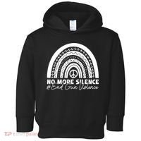 No More Silence End Gun Violence Awareness Day Wear Orange Toddler Hoodie thumb 0