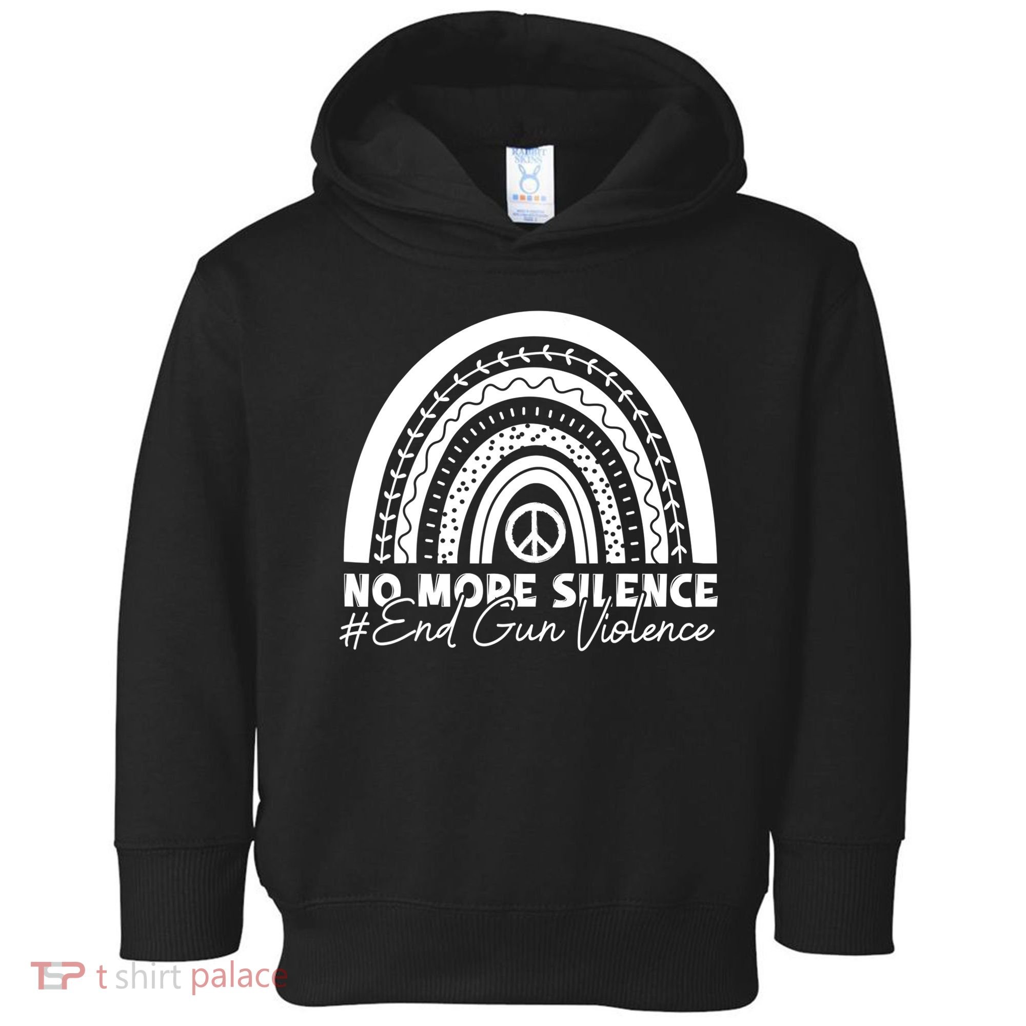 No More Silence End Gun Violence Awareness Day Wear Orange Toddler Hoodie