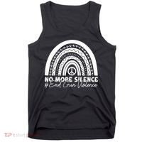No More Silence End Gun Violence Awareness Day Wear Orange Tank Top thumb 0