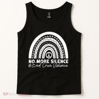 No More Silence End Gun Violence Awareness Day Wear Orange Tank Top thumb 2
