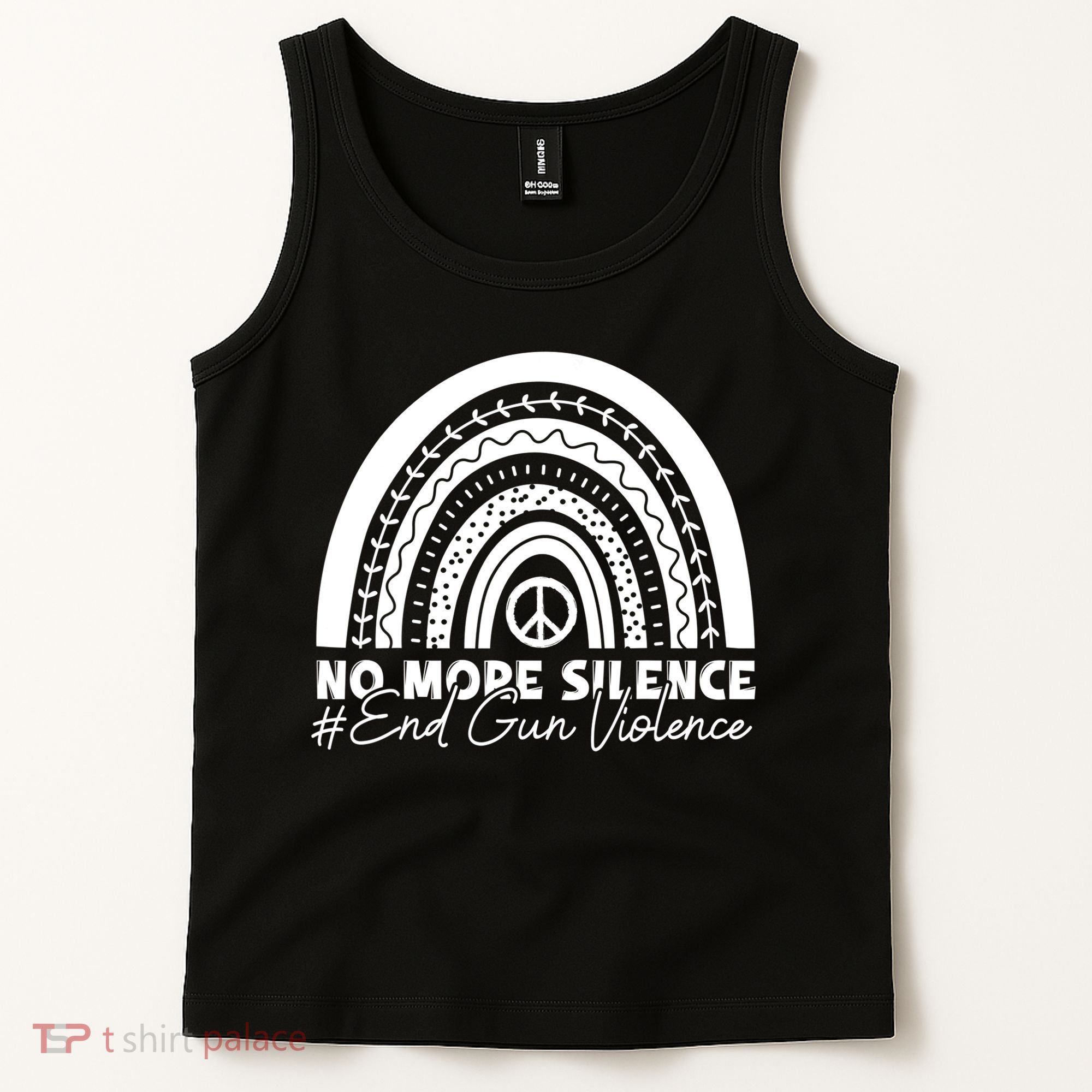 No More Silence End Gun Violence Awareness Day Wear Orange Tank Top