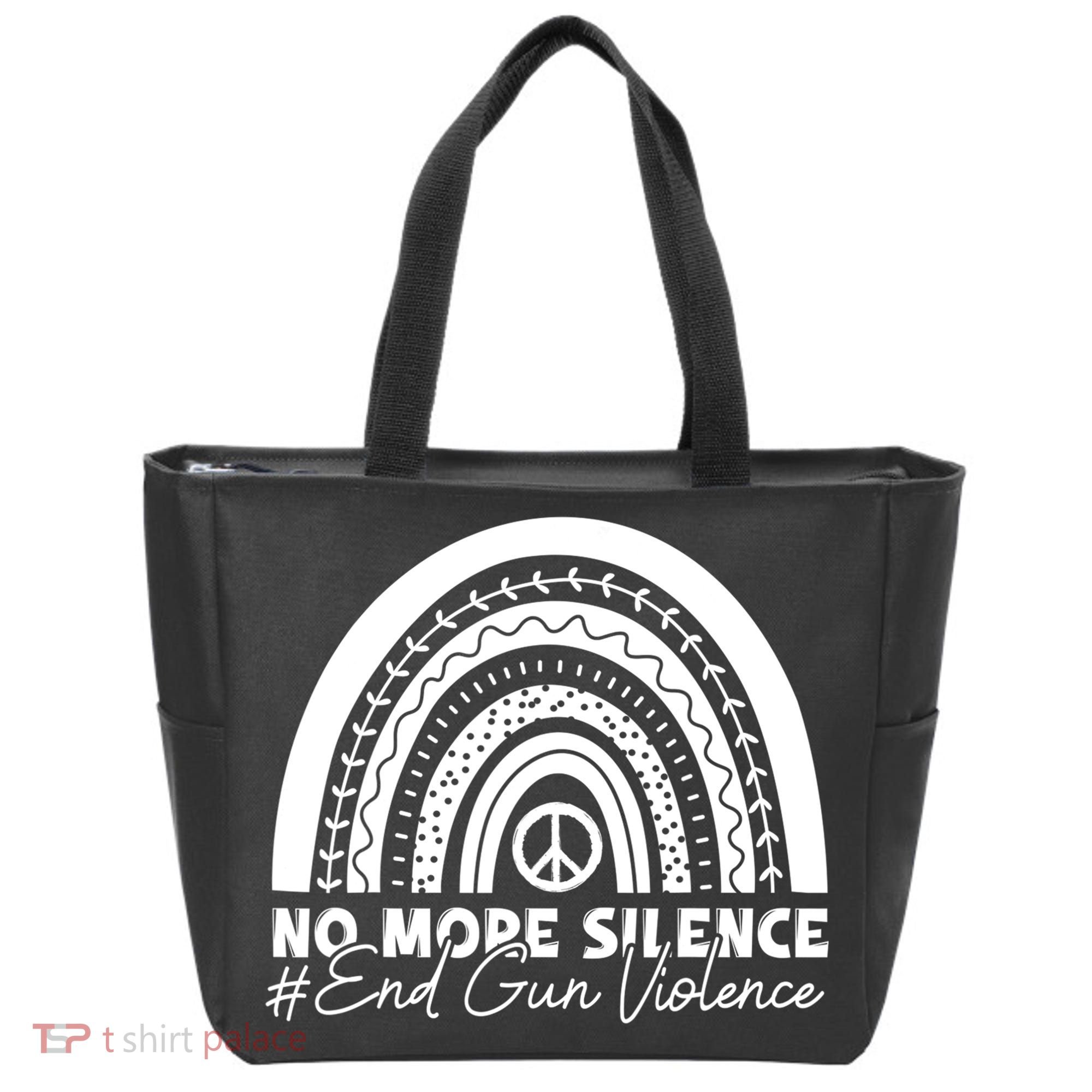 No More Silence End Gun Violence Awareness Day Wear Orange Tote Bag
