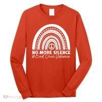 No More Silence End Gun Violence Awareness Day Wear Orange Long Sleeve Shirt thumb 0