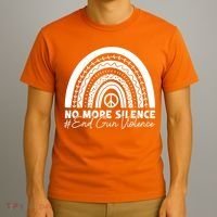 No More Silence End Gun Violence Awareness Day Wear Orange T-Shirt thumb 3