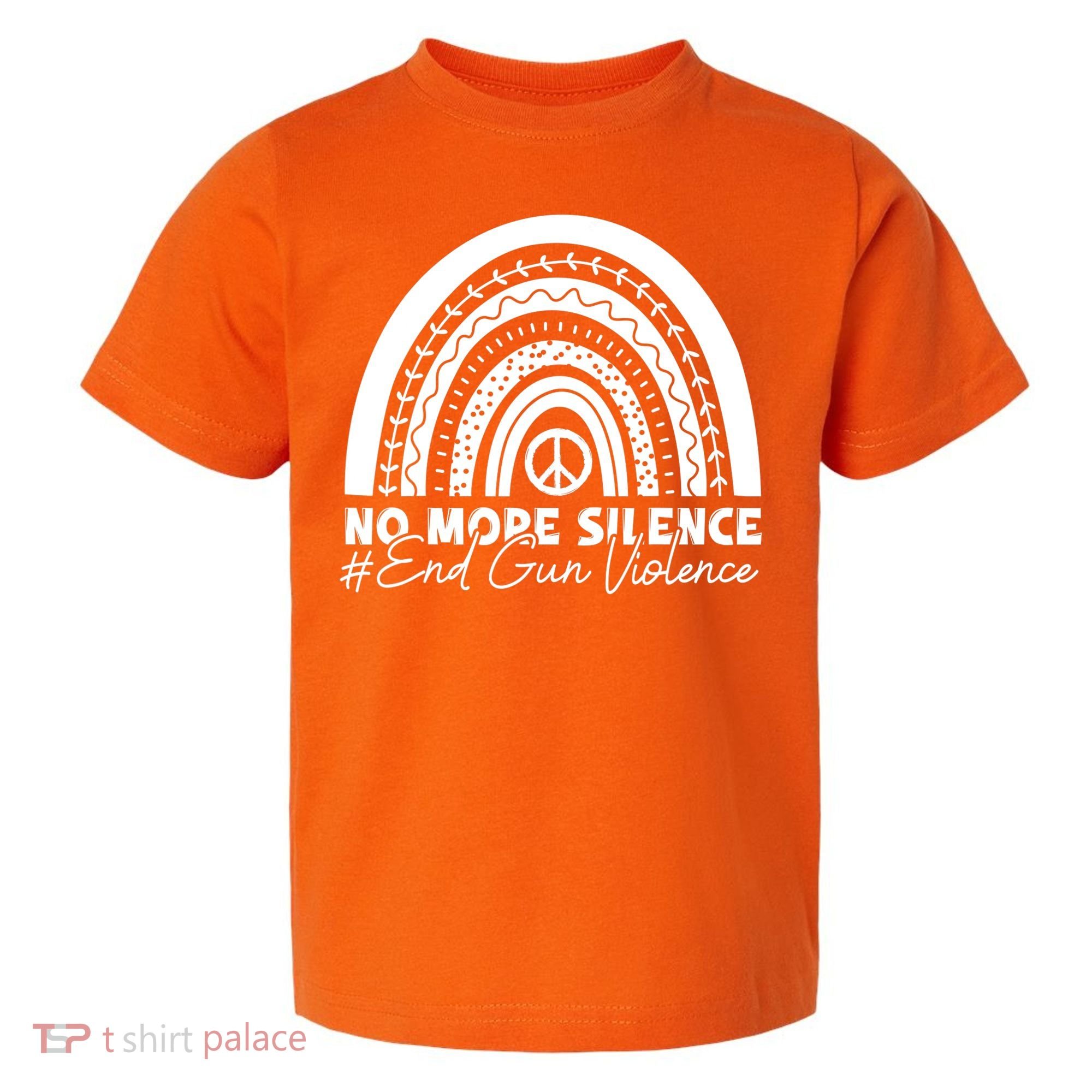 No More Silence End Gun Violence Awareness Day Wear Orange Toddler T-Shirt