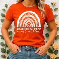 No More Silence End Gun Violence Awareness Day Wear Orange Women's T-Shirt thumb 2