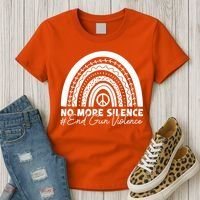 No More Silence End Gun Violence Awareness Day Wear Orange Women's T-Shirt thumb 3