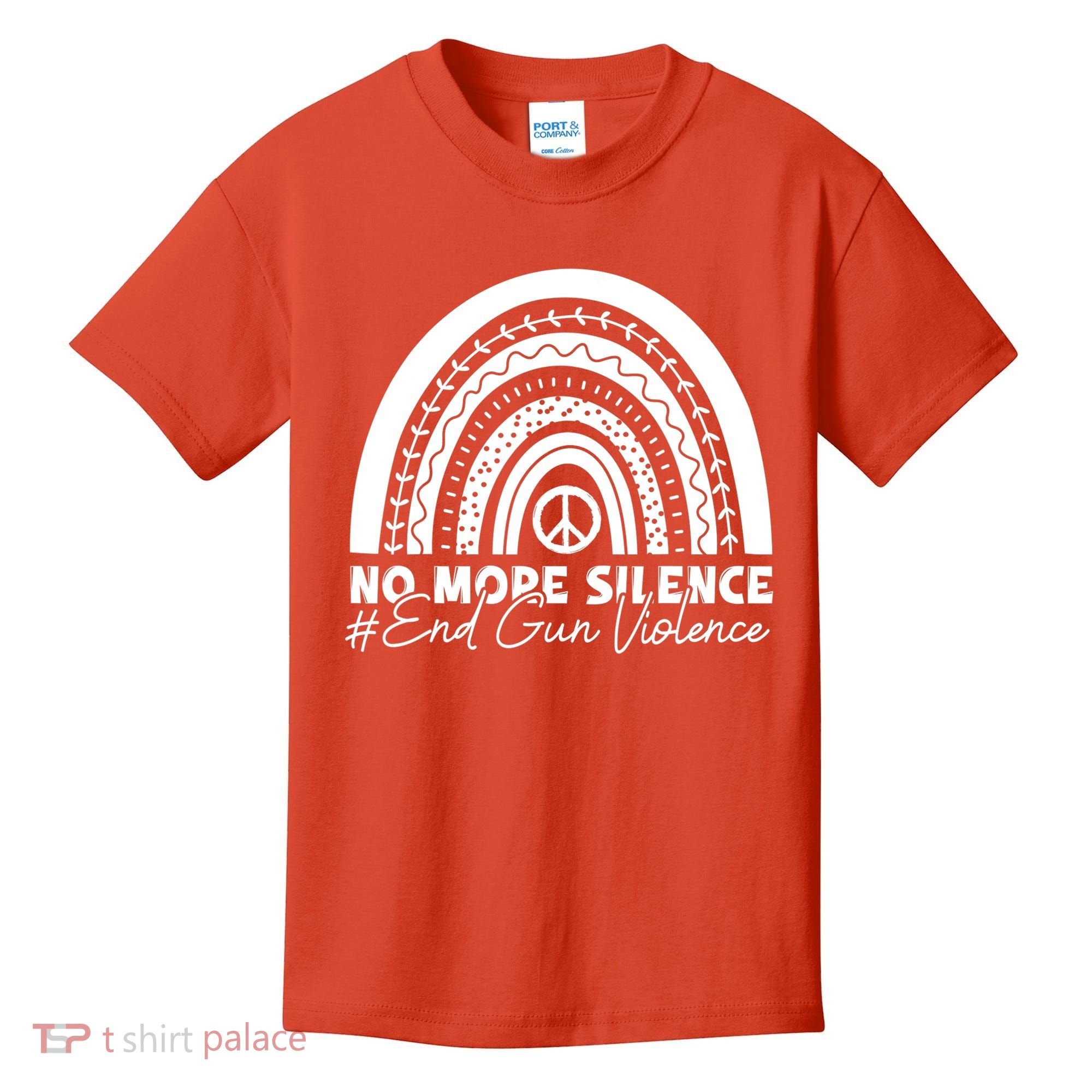 No More Silence End Gun Violence Awareness Day Wear Orange Kids T-Shirt