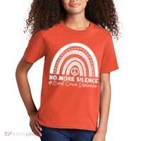 No More Silence End Gun Violence Awareness Day Wear Orange Kids T-Shirt thumb 2