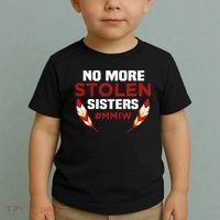 No More Stolen Sisters MMIW Missing Murdered Indigenous Girl Toddler T-Shirt thumb 2