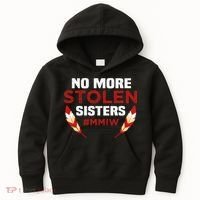 No More Stolen Sisters MMIW Missing Murdered Indigenous Girl Kids Hoodie thumb 0