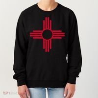 NEW MEXICO STATE FLAG ZIA SUN SYMBOL ALBUQUERQUE SANTA FE Women's Sweatshirt thumb 0