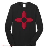 NEW MEXICO STATE FLAG ZIA SUN SYMBOL ALBUQUERQUE SANTA FE Long Sleeve Shirt thumb 0