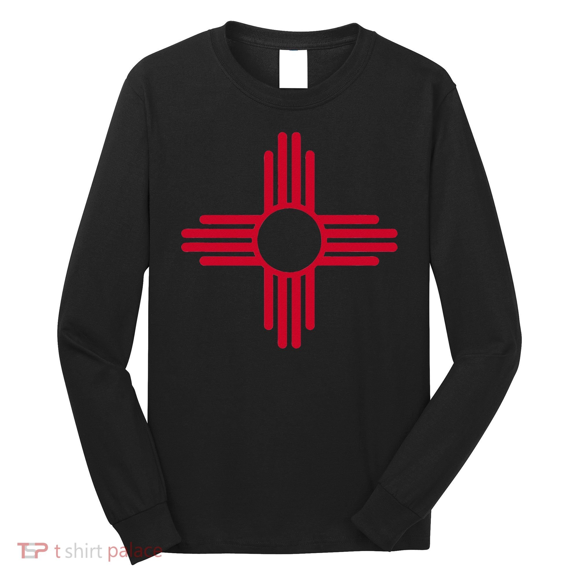 NEW MEXICO STATE FLAG ZIA SUN SYMBOL ALBUQUERQUE SANTA FE Long Sleeve Shirt