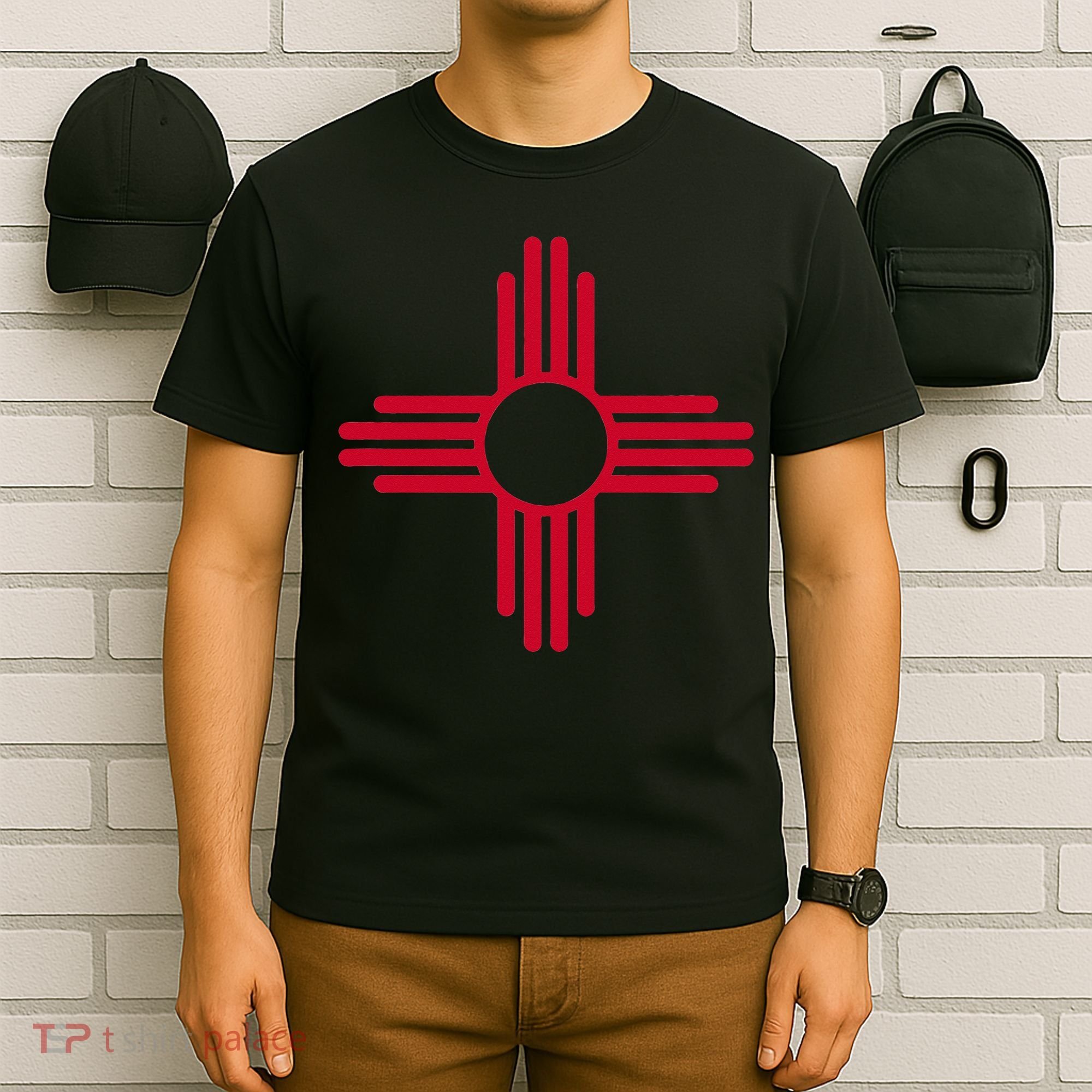 NEW MEXICO STATE FLAG ZIA SUN SYMBOL ALBUQUERQUE SANTA FE T-Shirt