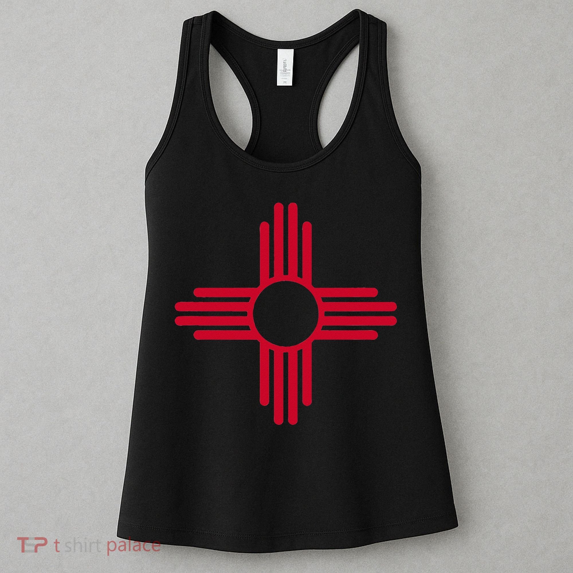 NEW MEXICO STATE FLAG ZIA SUN SYMBOL ALBUQUERQUE SANTA FE Women's Tank Top