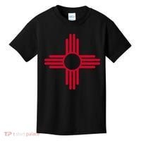 NEW MEXICO STATE FLAG ZIA SUN SYMBOL ALBUQUERQUE SANTA FE Kids T-Shirt thumb 0