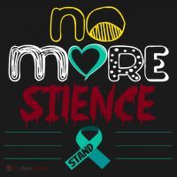 No More Sexual Assault Awareness Gift Teal Ribbon Gift USA-Made Doggie Bandana thumb 2