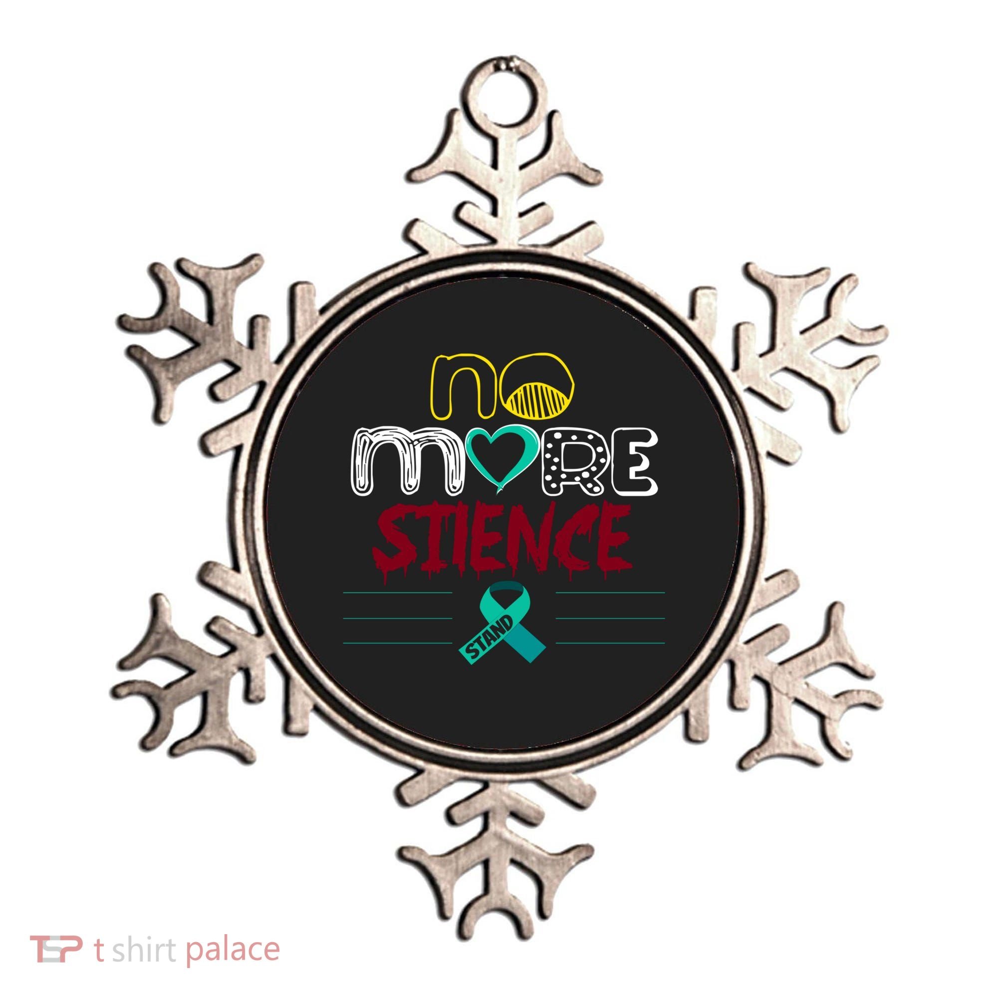 No More Sexual Assault Awareness Gift Teal Ribbon Gift Ornament