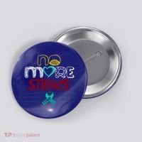 No More Sexual Assault Awareness Gift Teal Ribbon Gift Button thumb 0