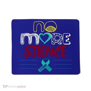 No More Sexual Assault Awareness Gift Teal Ribbon Gift Mousepad