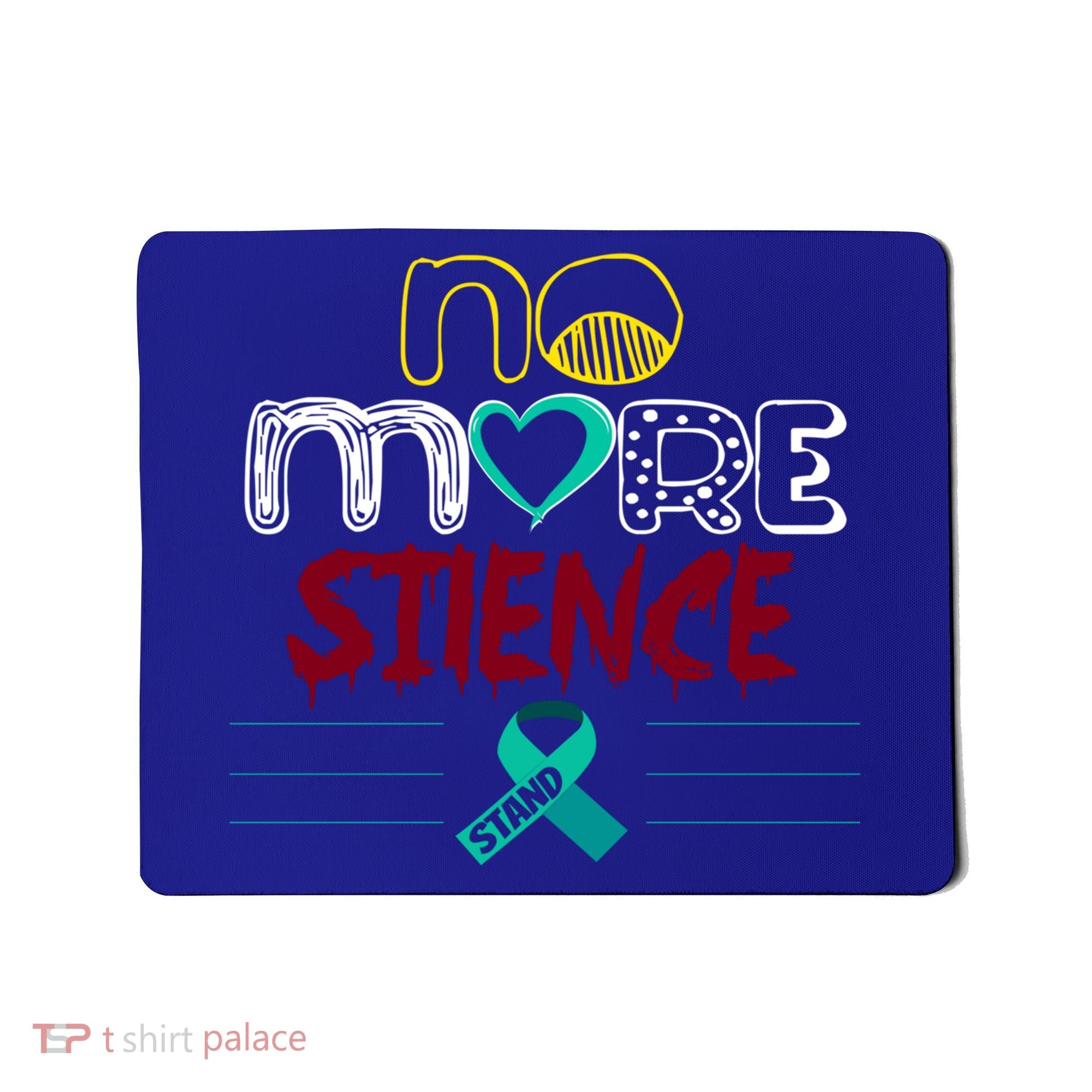 No More Sexual Assault Awareness Gift Teal Ribbon Gift Mousepad