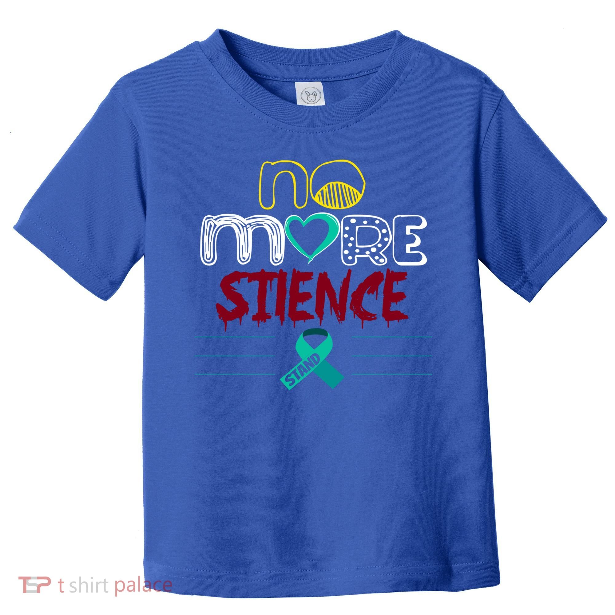 No More Sexual Assault Awareness Gift Teal Ribbon Gift Toddler T-Shirt