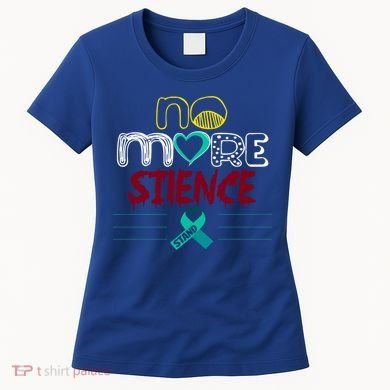 No More Sexual Assault Awareness Gift Teal Ribbon Gift Women's T-Shirt