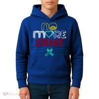 No More Sexual Assault Awareness Gift Teal Ribbon Gift Kids Hoodie thumb 4