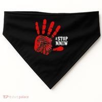 No More Stolen Sisters Stop MMIW USA-Made Doggie Bandana thumb 0