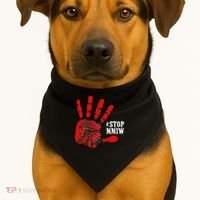 No More Stolen Sisters Stop MMIW USA-Made Doggie Bandana thumb 1
