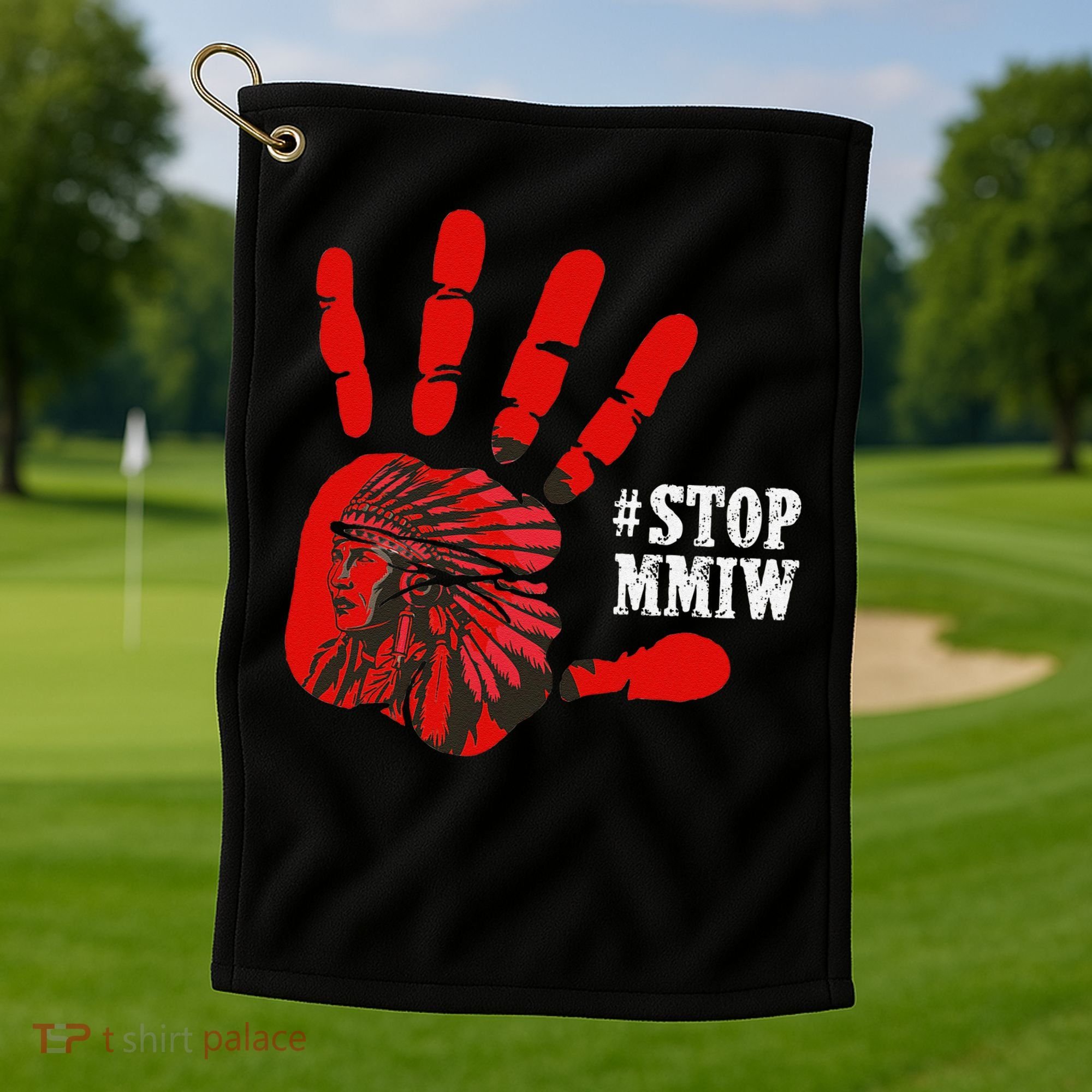 No More Stolen Sisters Stop MMIW Golf Towel