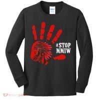 No More Stolen Sisters Stop MMIW Kids Long Sleeve Shirt thumb 0