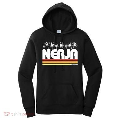 Nerja Malaga Spain Retro Tourism Gift Women's Hoodie