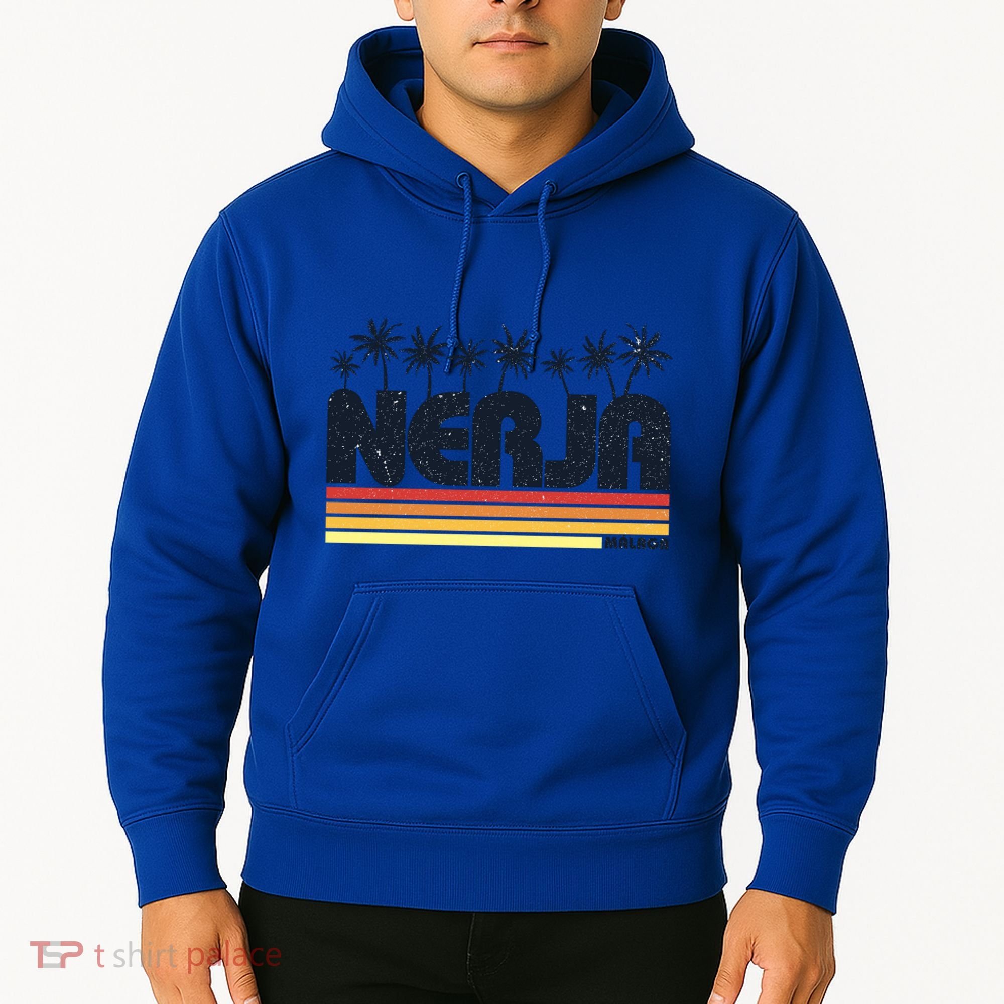 Nerja Malaga Spain Retro Tourism Gift Hoodie