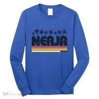 Nerja Malaga Spain Retro Tourism Gift Long Sleeve Shirt thumb 0