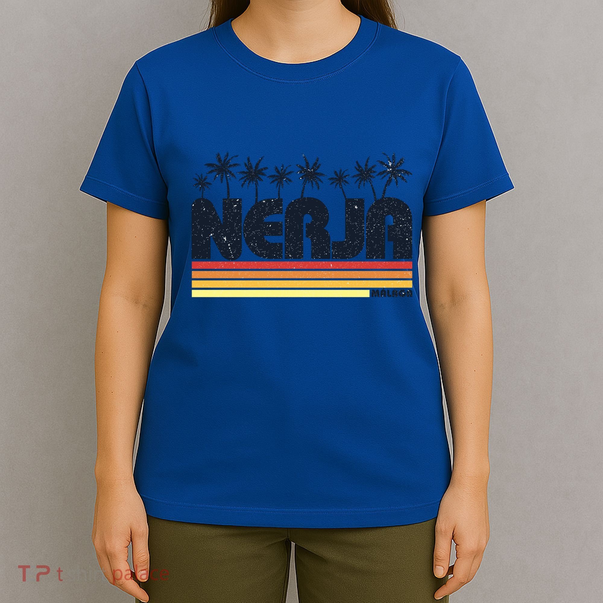 Nerja Malaga Spain Retro Tourism Gift T-Shirt