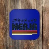 Nerja Malaga Spain Retro Tourism Gift Coaster thumb 0