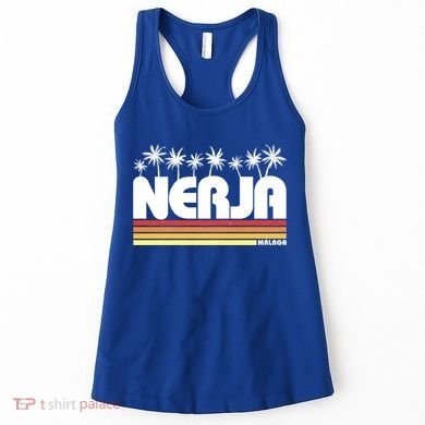 Nerja Malaga Spain Retro Tourism Gift Women's Tank Top
