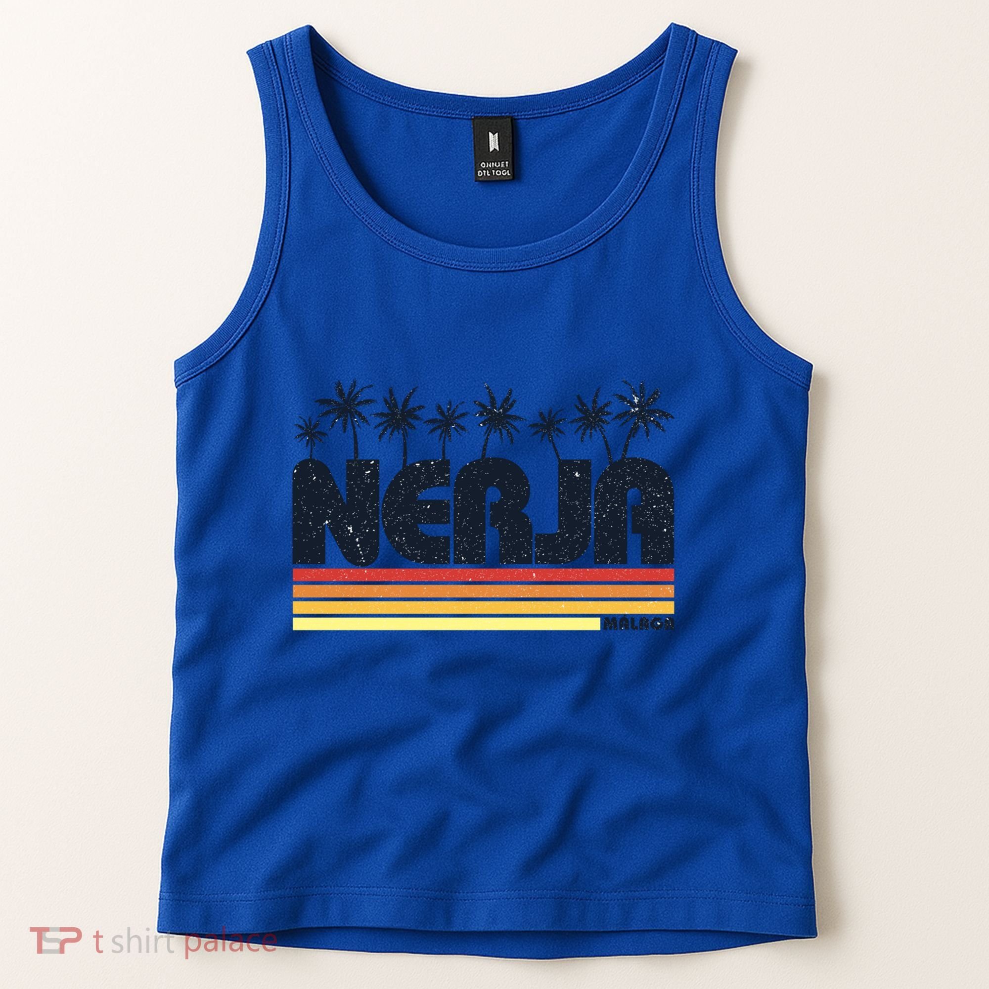 Nerja Malaga Spain Retro Tourism Gift Tank Top